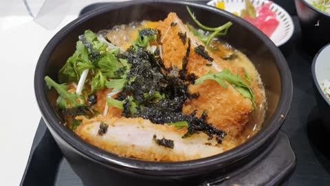 Pork cutlet nabe(Japanese food)