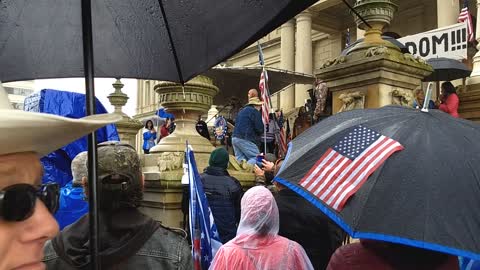 Sheriff David Clarke at the Michigan State Capital