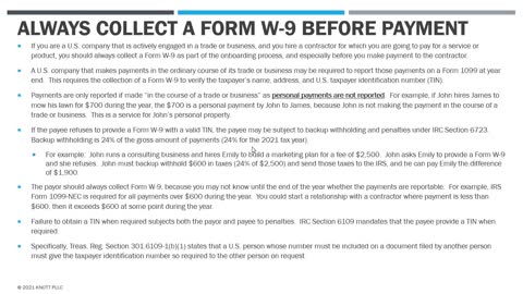 Why You Should Always Collect a Form W-9 Before Making Payments