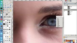 Gimp Tutorial 9 - Portrait editing - Eyes