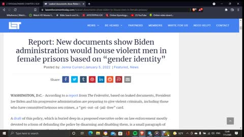 Biden administration would house violent men in female prisons based on “gender identity”