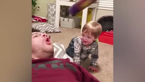 Babies are really cute ️Dads are fun