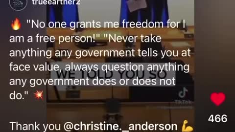 amzing speech : grants me freedom for i am a free person