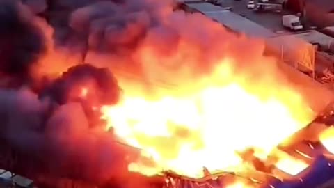 Massive Fire in Dagestan