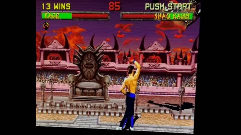 CAGE VS SHAO KAHN MK 2 ARCADE !