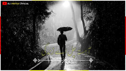 Ahista Chal Ay Zindagi_ best sad status_ sad poetry lines _ urdu poetry status