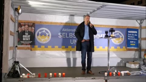 KARSTEN HILSE, MdB, AfD - BAUTZEN, Kornmarkt, 24 10 2022, 90. MAHNWACHE, Bürgermikrofon