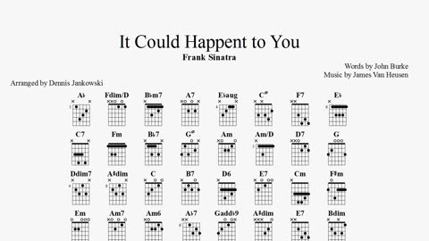 It Could Happen to You Notes and chords