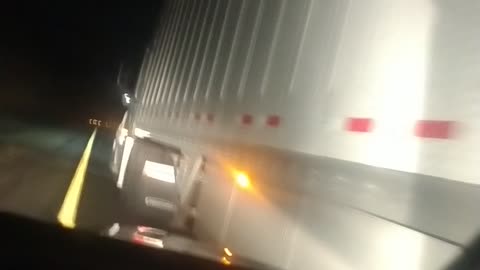 Semi Driver Forces Car Off Road