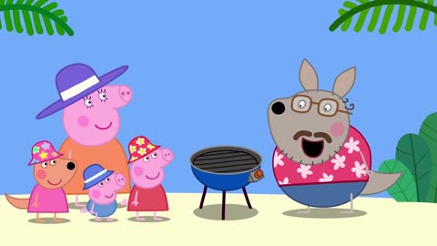 Peppa Pig _ Christmas with Kylie Kangaroo _ Family Kids Cartoon