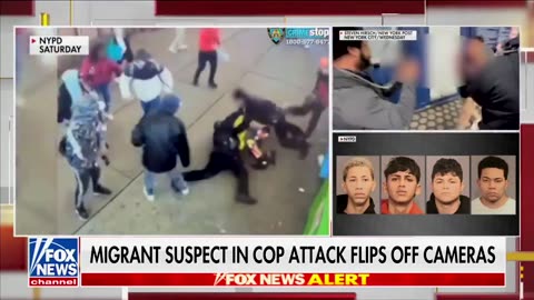 Footage of illegal migrants who attacked cop leaving jail will infuriate you