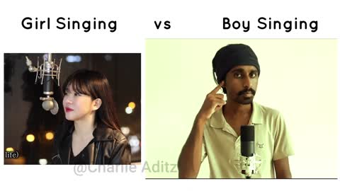 Girls Singing vs Boys singing