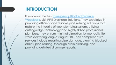 Best Emergency Blocked Drains in Woodpark