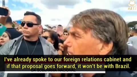 Brazil President Bolsonaro rejects the WHO plandemic treaty