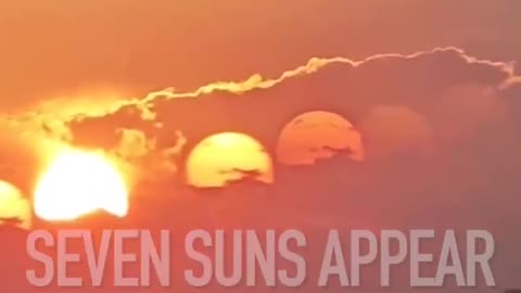 In a strange phenomenon.. 7 suns appear in China