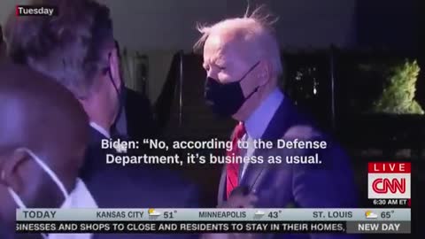 Biden Laughs Off North Korea's First Missile Test During His Administration