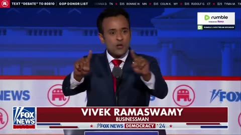 Vivek Ramaswamy's Closing Statement, First Republican Debate