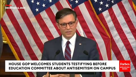 BREAKING NEWS: Speaker Johnson, GOP Leaders Host Students Testifying On Campus Antisemitism