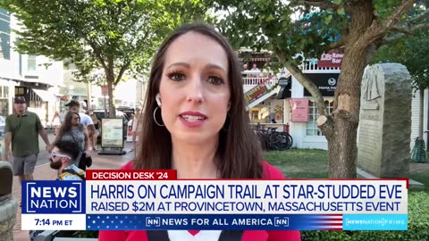 Harris raises $2M at Massachusetts fundraiser | NewsNation Prime| NATION NOW ✅