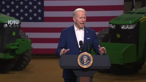 Biden: "I've set a goal of 0 carbon for aviation sectors by 2050..."