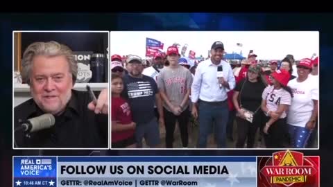 WAR ROOM Ben Bergquam at the Trump Rally in Texas