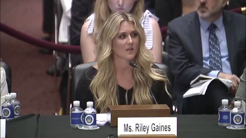 Riley Gaines To Sen. Hawley: Not Adhering To Leftist Ideology Means You'll Be Called "Terrorist"