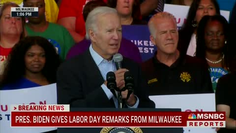 Biden Responds to Heckler - Calling Him an Idiot