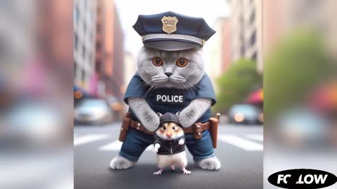 Cat story | When cat wants to become police officer……😼👮‍♂️