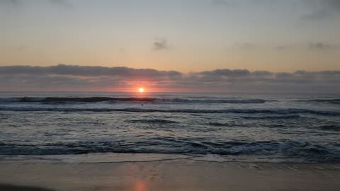 Ocean sunrise at Assateague National Seashore