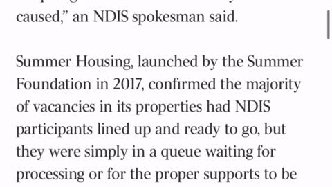 Multiple NDIS participants are waiting an average 125 days for housing while they languis