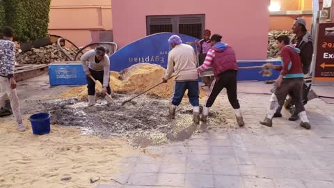 Egyptian Concrete Mixing