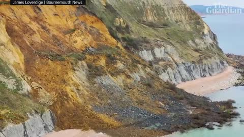 Jurassic Coast cliff collapses in biggest UK rockfall for 60 years