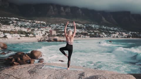 Woman Doing Yoga