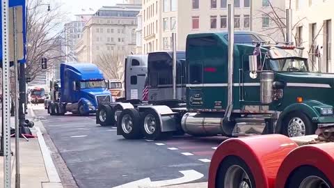 US Truckers right near the White House!