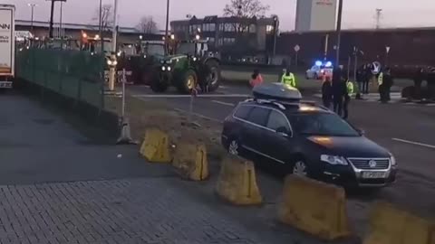 Tractors Blocking Europes Biggest Port | Check Description