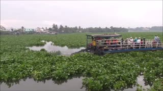 Vietnam, Binh Duong, Thủ Dầu Một - Saigon River Ferry Timelapse - 2014-05