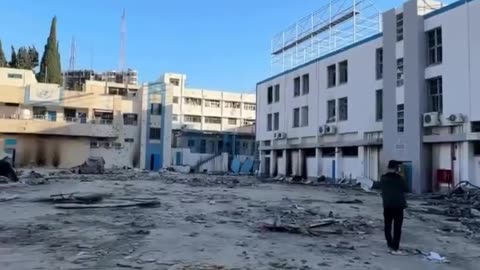 ►🚨▶◾️🇮🇱⚔️🇵🇸 Destruction of the UNRWA headquarters in Gaza city