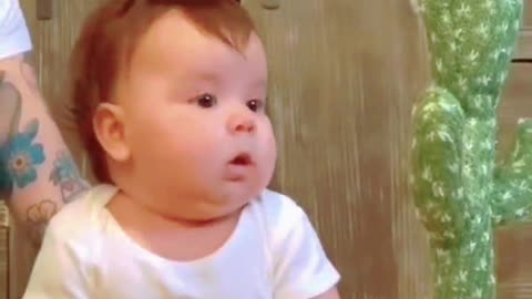 Funny baby clip