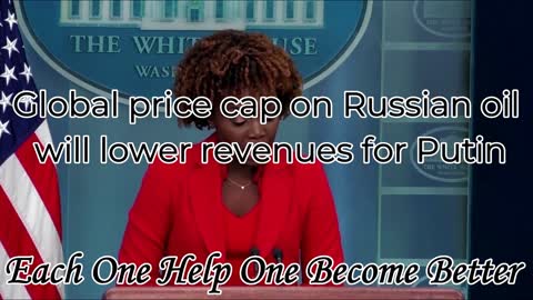 Global price cap on Russian oil will lower revenues for Putin