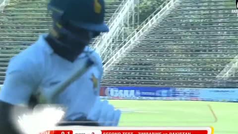 Tabish Khan First Test Wicket VS Zimbabwe #PAKTOURZIM2021