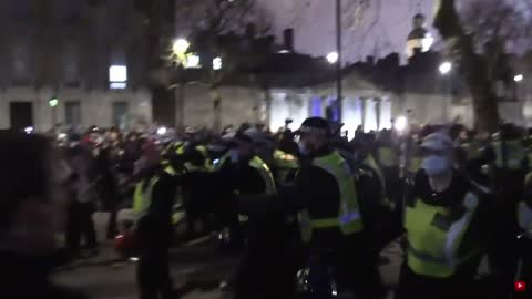 Police have lost control with Protesters in Downing Street London Today