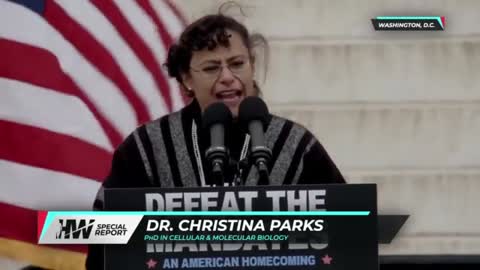 Dr. Christina Parks Full Speech @ Defeat The Mandates