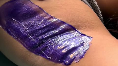 Underarm Waxing & Client Reaction with Sexy Smooth Hypnotic Purple Seduction by @thatsthelookbeauty