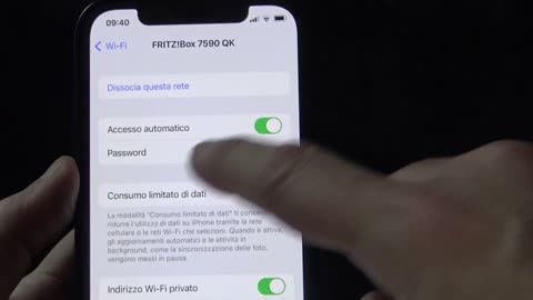 iphone WI-FI password