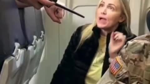 Karen On Airplane Gets OWNED