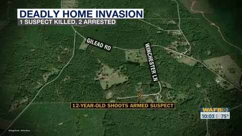 12-YEAR-OLD KILLED ARMED BURGLAR DURING HOME INVASION