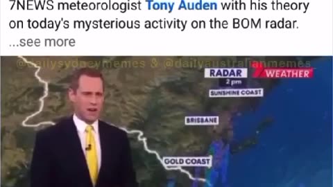 Tony Auden's theory of a mysterious activity on the BOM Radar