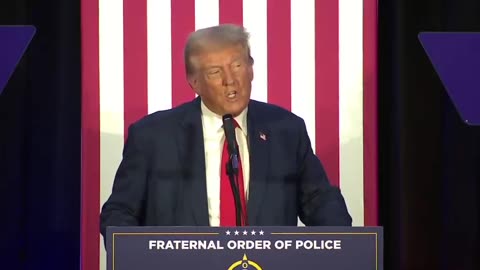 Trump: "I'll always back the Blue"