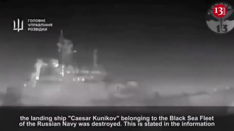 Russian servicemen capture the moment Ukrainian drones attacked a Russian ship