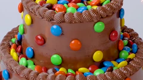 M&M candy cake | cake design | cake lover | cake recipe | trending